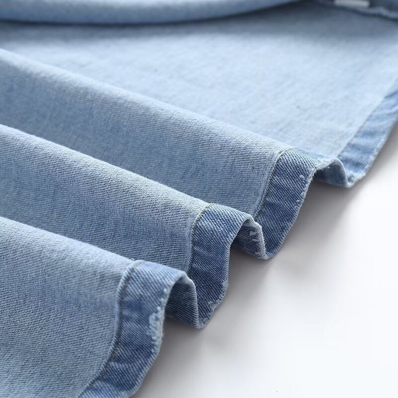 Women's Spring And Autumn New Loose Double-Breasted Belted Denim Trench Coat British Style_voghion.com