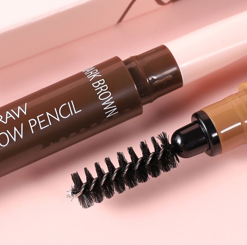 HANDAIYAN Double-Ended Eyebrow Pencil - Ultra-Fine Machete, Waterproof, Smudge-Proof, With Spiral Brush_voghion.com