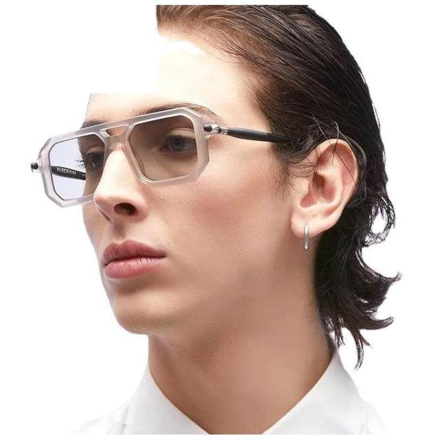 Lunettes de soleil rétro à Double pont pour femmes, léopard, à la mode, vêtements de rue en plein air, nuances pour hommes, UV400_voghion.com