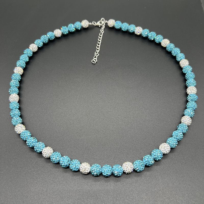 Collana da baseball per uomo e donna - Collana con ciondolo in cristallo scintillante hip hop con strass multicolore, design a 6 file di diamanti, catena regolabile_voghion.com