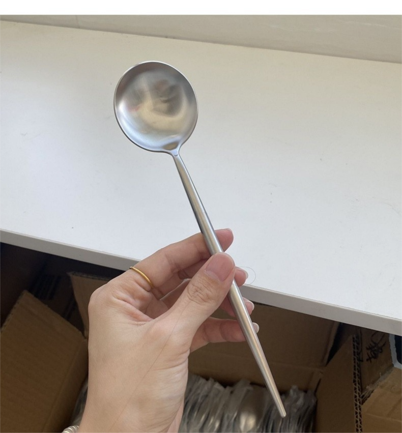 Set di posate portoghesi in acciaio inossidabile 304 di alta qualità in stile nordico, per uso domestico, cucchiaio, coltello, forchetta e da tavola occidentale_voghion.com