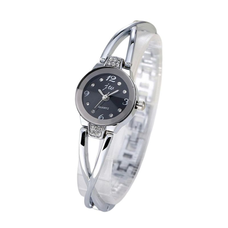 Yamaler Women Quartz Accurate Round Dial Casual Inlaid Rhinestone Bracelet Watch Fashion Accessories_voghion.com