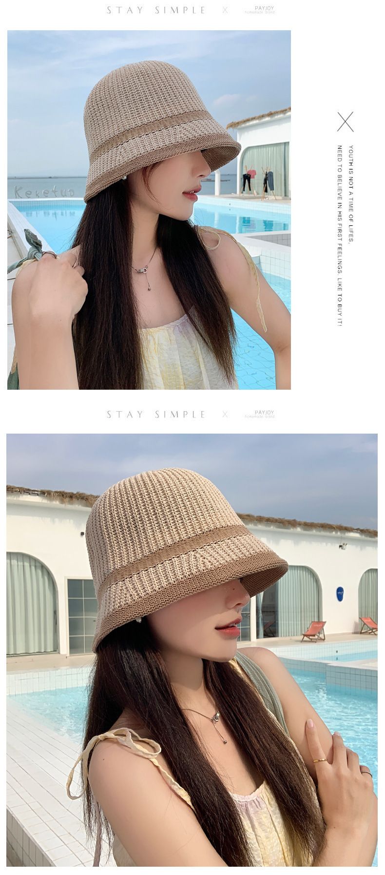 Fisherman's Spring/Summer Women's New Korean Edition Hollow Bowl Versatile Net Red Sun Protection Hat, Showy Face, Small_voghion.com