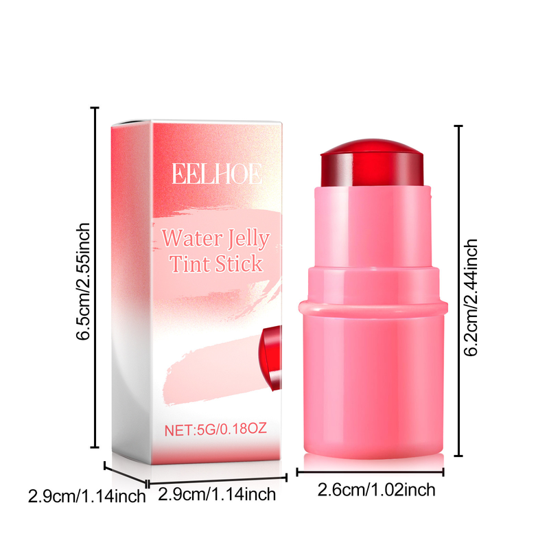 EELHOE fruit jelly red blush lip gloss stick light color natural nude makeup lip matte makeup stick_voghion.com