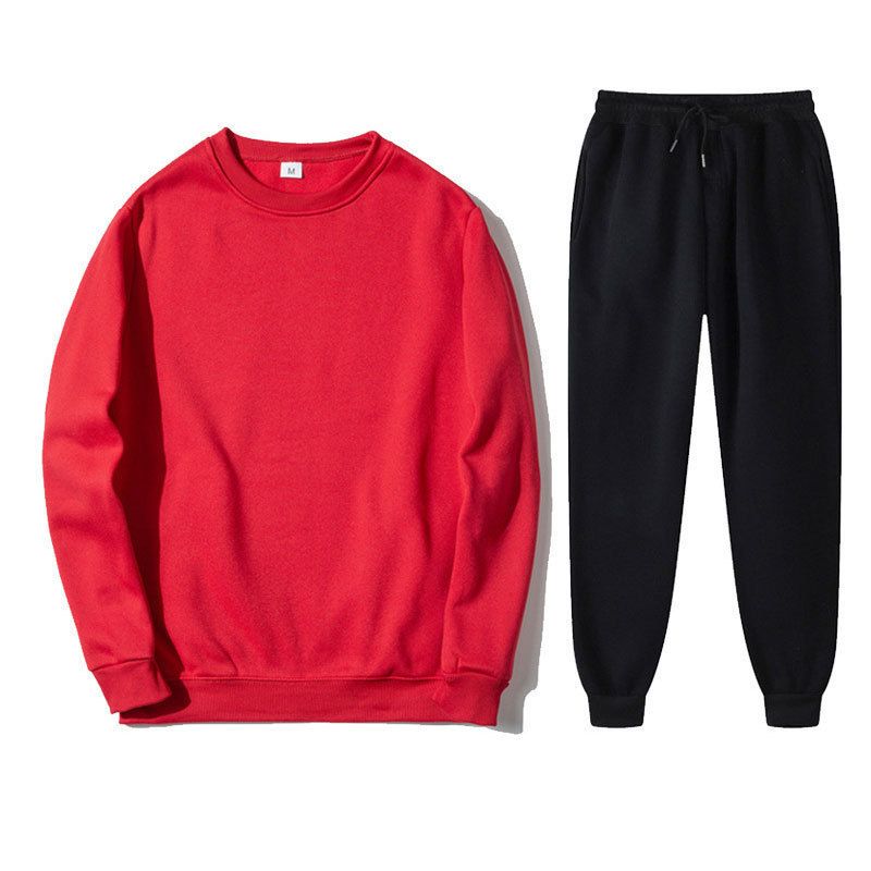 Conjunto de sudadera con capucha informal unisex: sudadera cómoda y elegante con pantalones deportivos a juego (varios colores y tallas, con opción de logotipo personalizado)_voghion.com