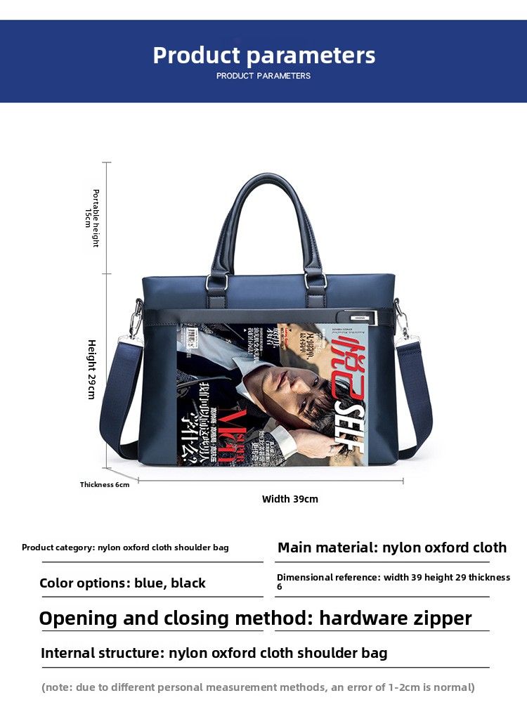 Nuova borsa da lavoro alla moda, borsa a tracolla verticale, grande capacità, borsa a tracolla alla moda per laptop_voghion.com