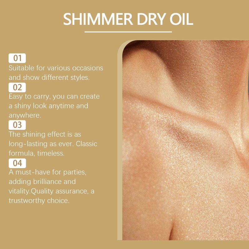 EELHOPE Golden Party Body Flash Oil Party Glänzende Haut Körper Schlüsselbein Haut Sternenhimmel Flash Oil_voghion.com