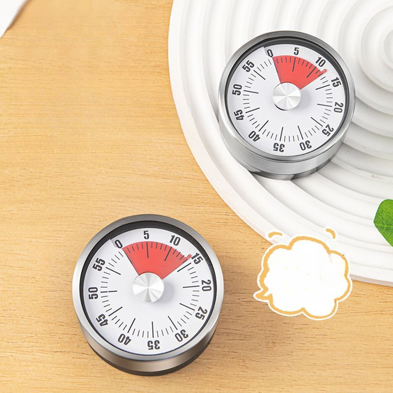 Timer da cucina meccanico Mini per uso domestico Nuovo promemoria magnetico visivo per l'apprendimento e l'autodisciplina_voghion.com