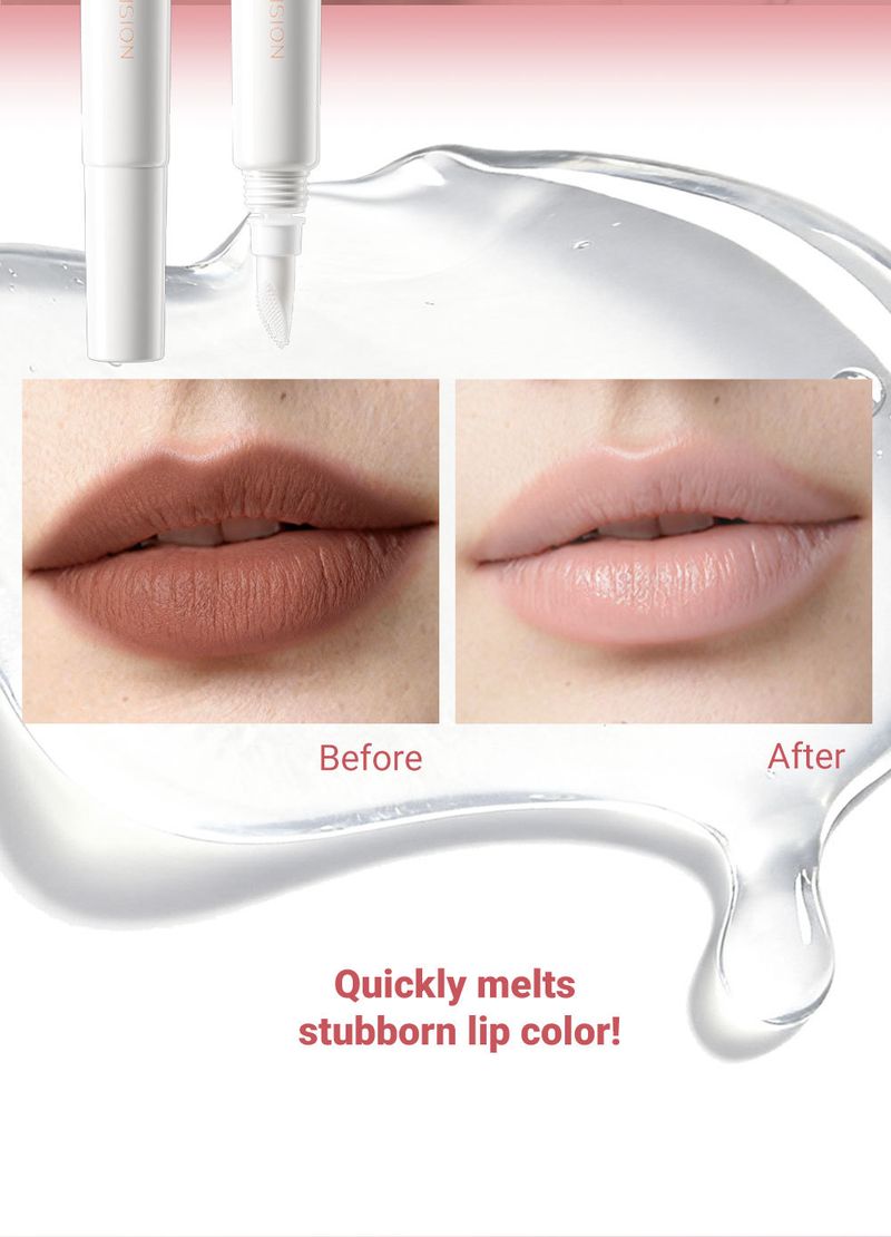 Lippen-Make-up-Entfernungsgel mit blütenförmigem Silikonbürstenkopf zur 3-in-1-Entfernung von Augen-, Lippen- und Augenbrauen-Make-up_voghion.com