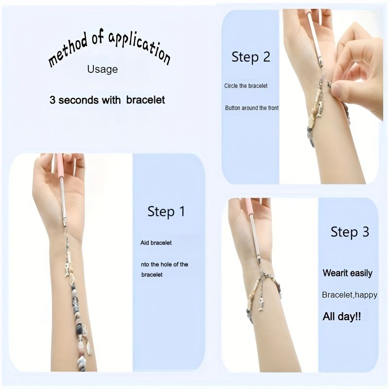 Aurora Atelier Aiuto Indossare Braccialetto Strumento Partner Aiuto Gioielli Aiuto per Fissaggio Sganciare Rapidamente Attrezzatura per Aggancio Pinze Fermagli Cravatte Cerniera Artigianato_voghion.com