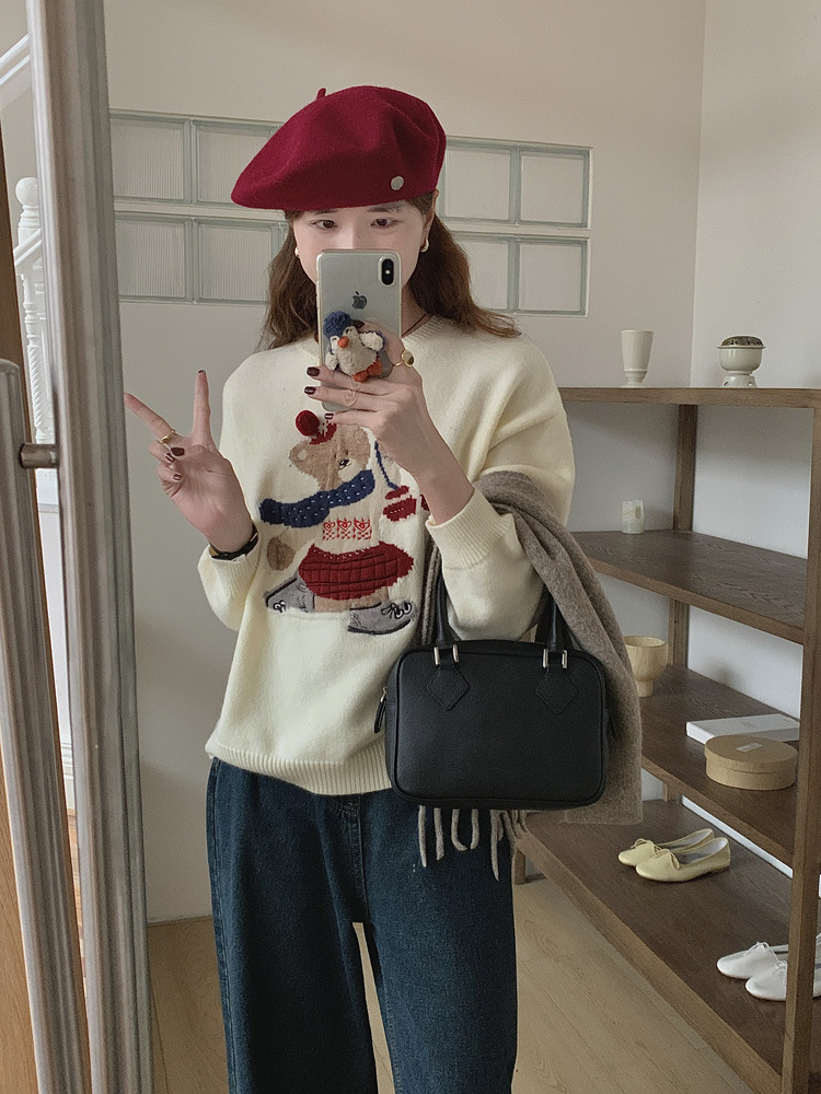 Borsa quadrata piccola coreana allettante di nicchia coreana in pelle di vacchetta con piume, piccola borsa quadrata in vera pelle, tracolla da donna in diagonale_voghion.com