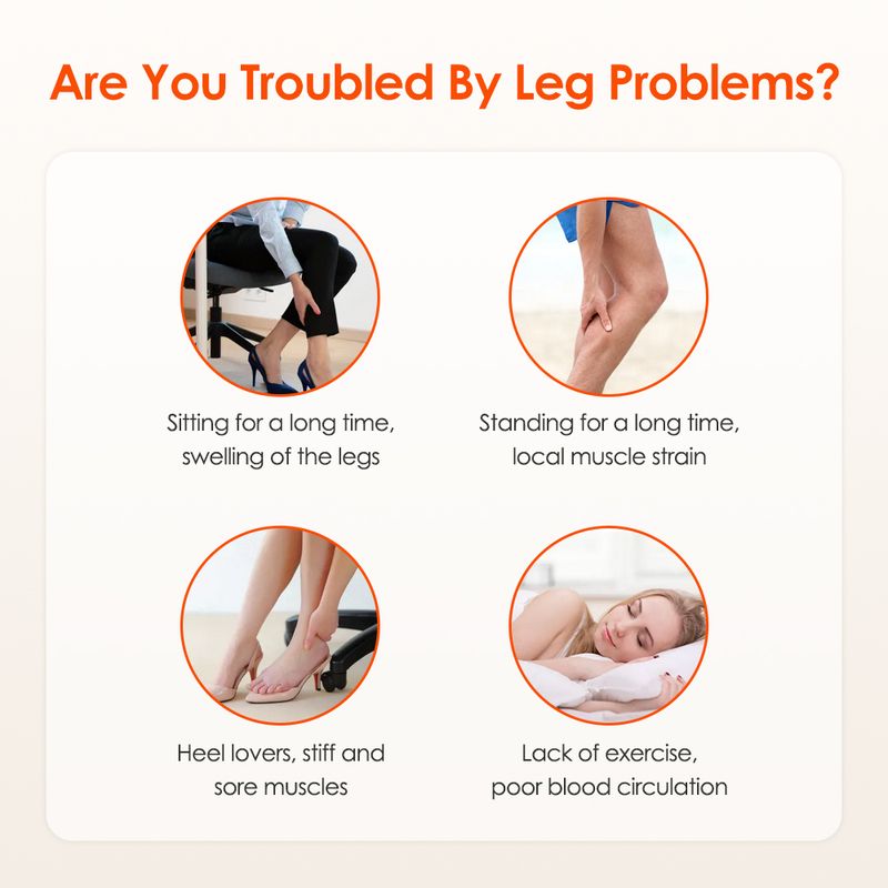 Massager Airbags Kneading Hot Compress Relax Muscles Timer Relief Leg Soreness Shaping Thinning Drive Cold USB Charging_voghion.com