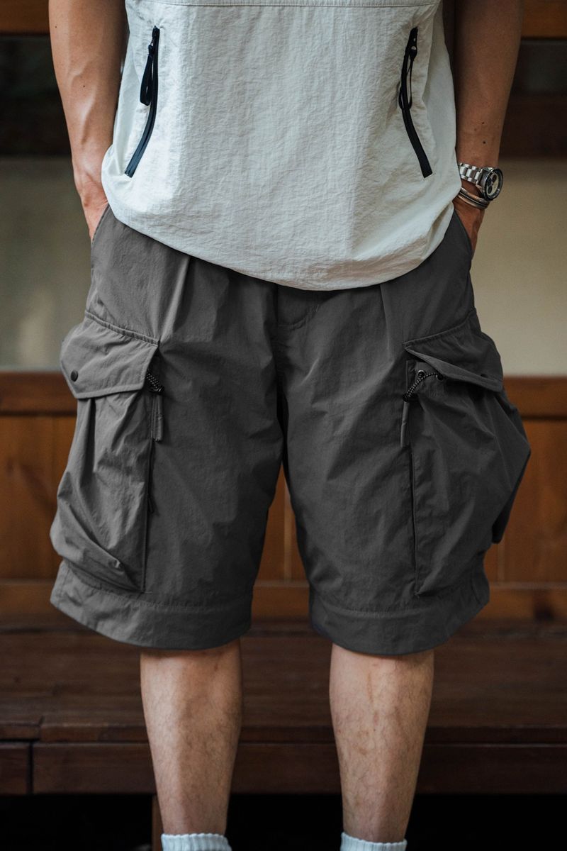 Men's Clothing Three Proof Quick Drying Detachable Workwear Pockets Outdoor Functional Loose Straight Trousers_voghion.com