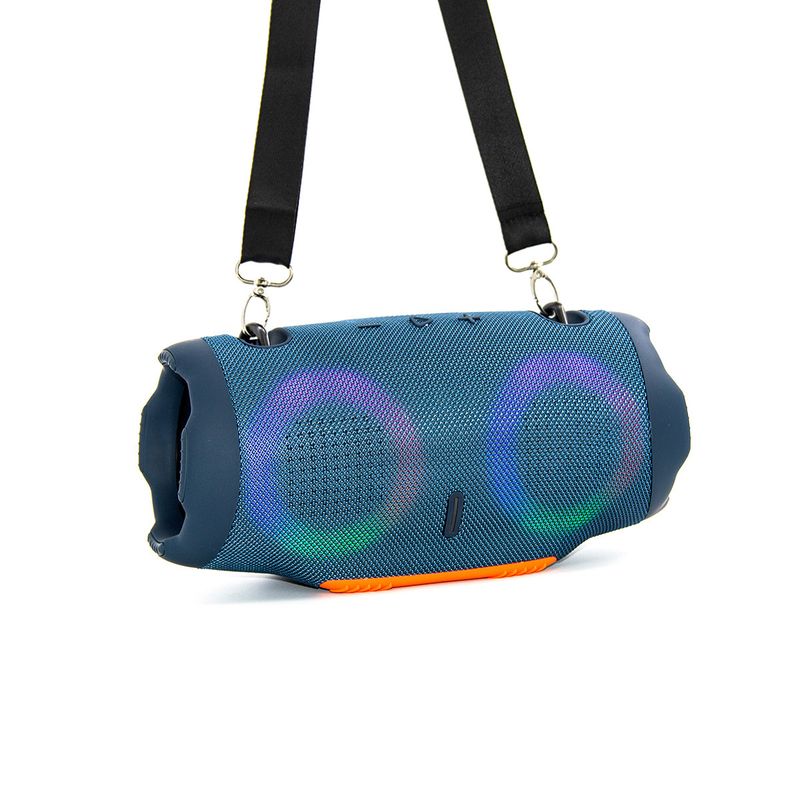 RGB Mini Drum Açık Hava Kare Askılı Çapraz Askılı Renkli Bluetooth Hoparlör_voghion.com