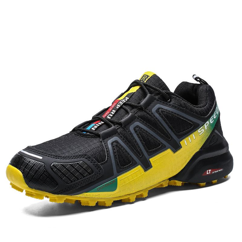 Scarpe da ciclismo per alpinismo da corsa antiscivolo per esterni transfrontalieri scarpe da bicicletta sportive per il tempo libero da uomo scarpe da viaggio Solomon escursionismo_voghion.com