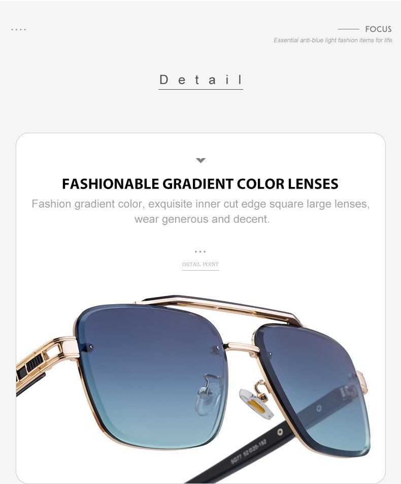 2025 Summer New European And American Cut Edge Frameless Sunglasses For Men, High-end Sunglasses For Men, Trendy Sunglasses For Men, Sunglasses_voghion.com