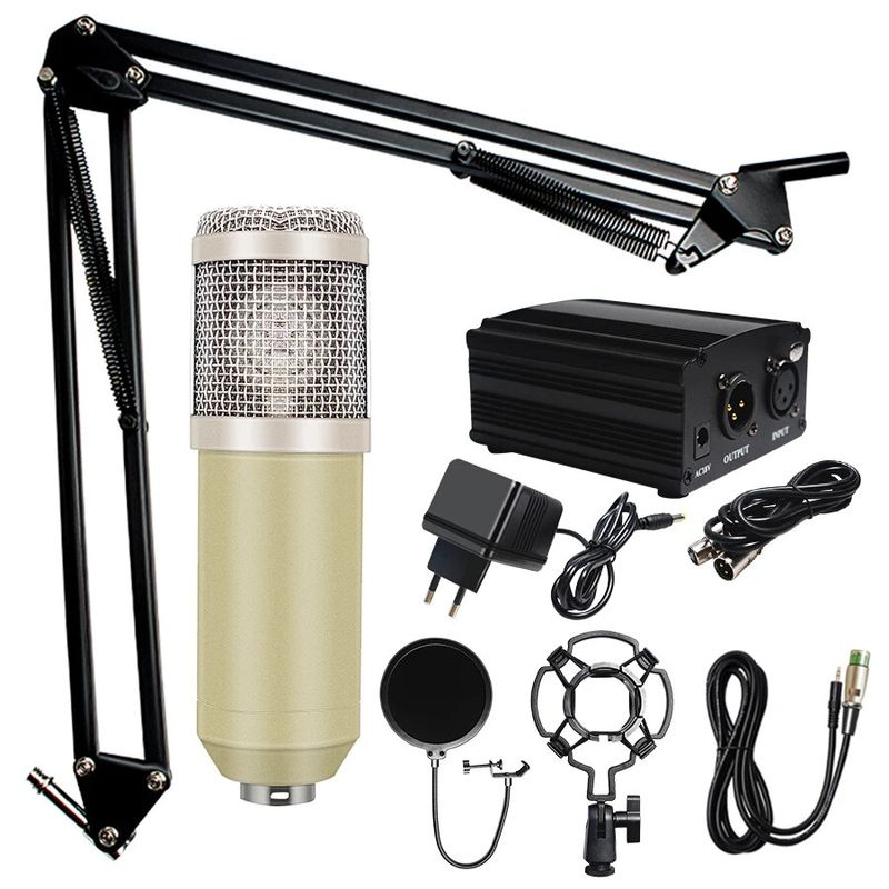 Professionelles Mikrofon BM 800 Karaoke-Kondensator-Kits Bundle Mikrofon für Computerstudio_voghion.com