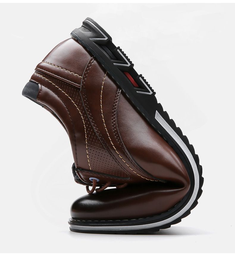 Produttori di scarpe da uomo con lacci di grandi dimensioni per il commercio estero transfrontaliero, dal 38 al 53, in pelle, inscatolate o imbustate, allargabili e ingrandibili._voghion.com