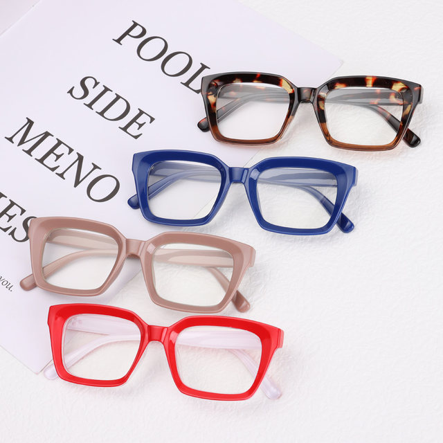 1PC Oversized Square Reading Glasses Men Women Portable Large Frame High-definition Presbyopia Eyeglasses Diopter 0~+ 3.00_voghion.com