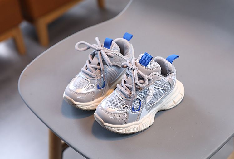 Spring and Autumn Children Sports Unisex Kids Sneakers Mesh Upper Breathable Basketball Shoes Tennis Casual Flats_voghion.com