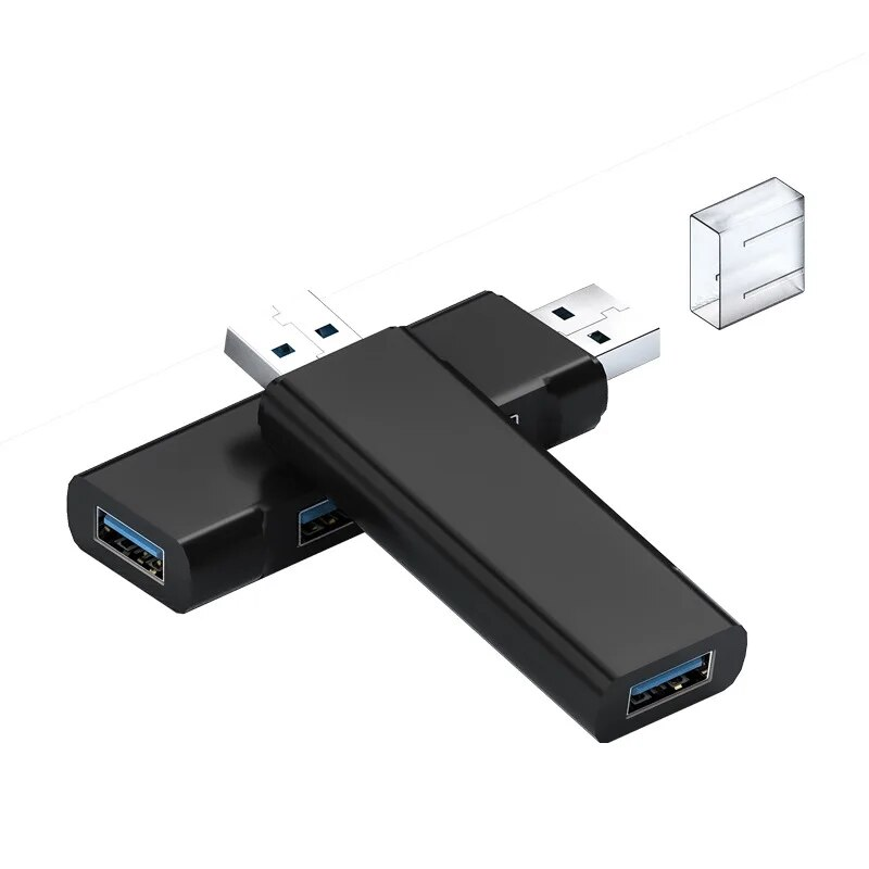Multi Splitter Hub Use Power Adapter With 3 Ports Multiple Expander 2.0 USB 3.0 Hub For PC_voghion.com