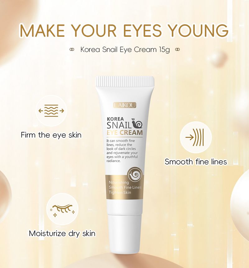 LAIKOU Red Ginseng Snail Eye Cream 15g Hydrating And Moisturizing To Protect Eye Skin_voghion.com