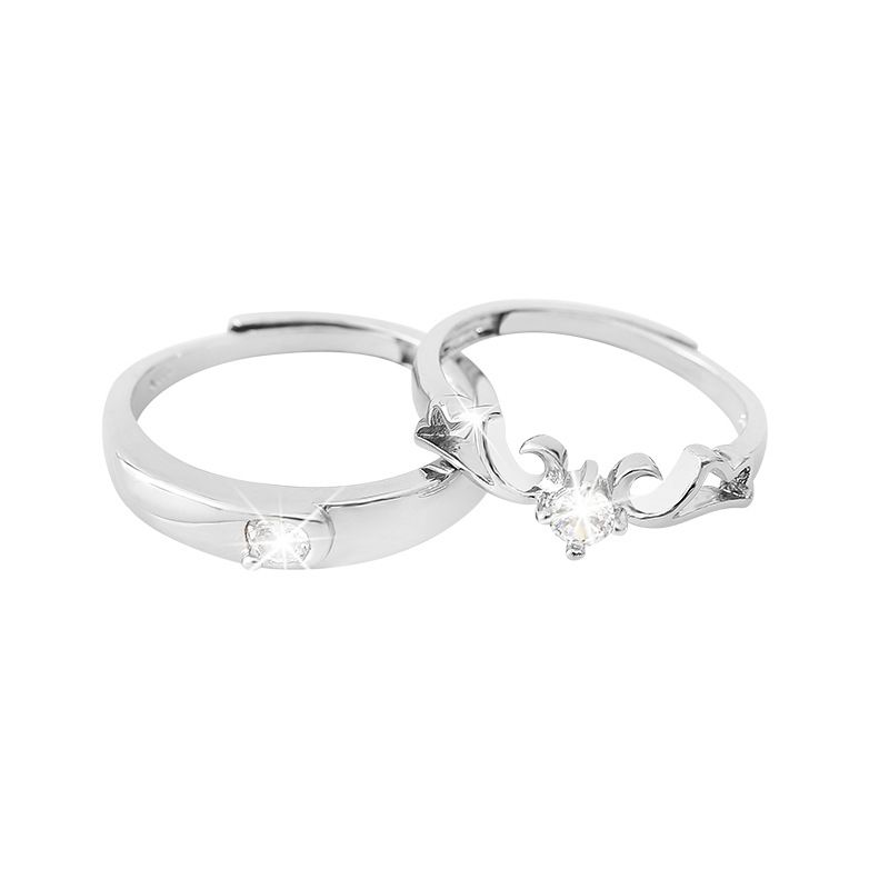 Paare, Simulierte Diamantringe, Verstellbarer Schmuck Für Männer Und Frauen, Austauschringe Für Hochzeitszeremonien_voghion.com