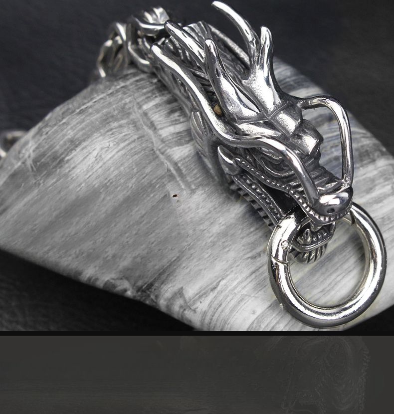 Outdoor Weapon Dragon Bone Titanium Stainless Steel Chain Whip Belt Supplies Bracelet Men's Self-Defense_voghion.com