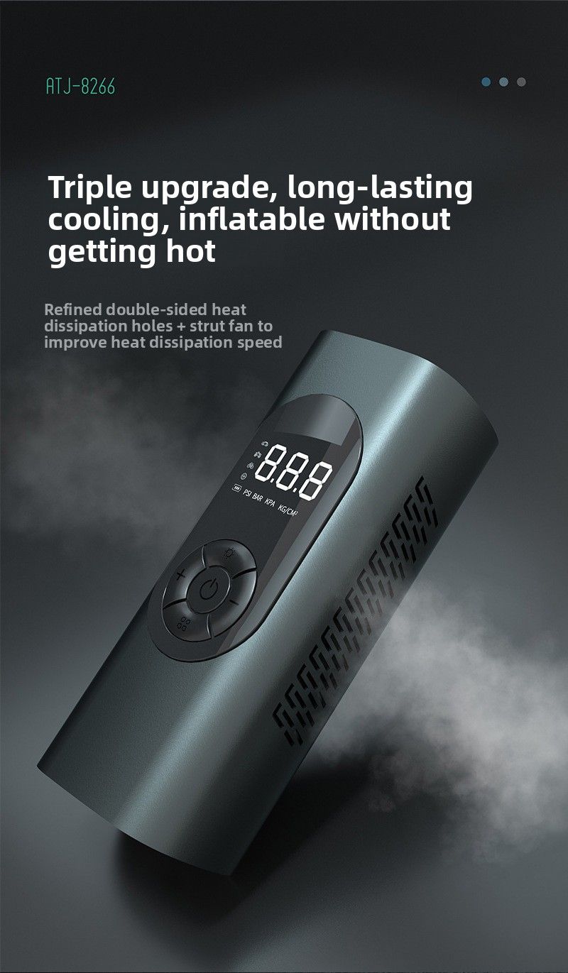 Intelligent Digital Display Tire Inflation, Wireless Charging, Electric Pump For Automobiles, High-power Vehicle Air Pump Cylinder_voghion.com