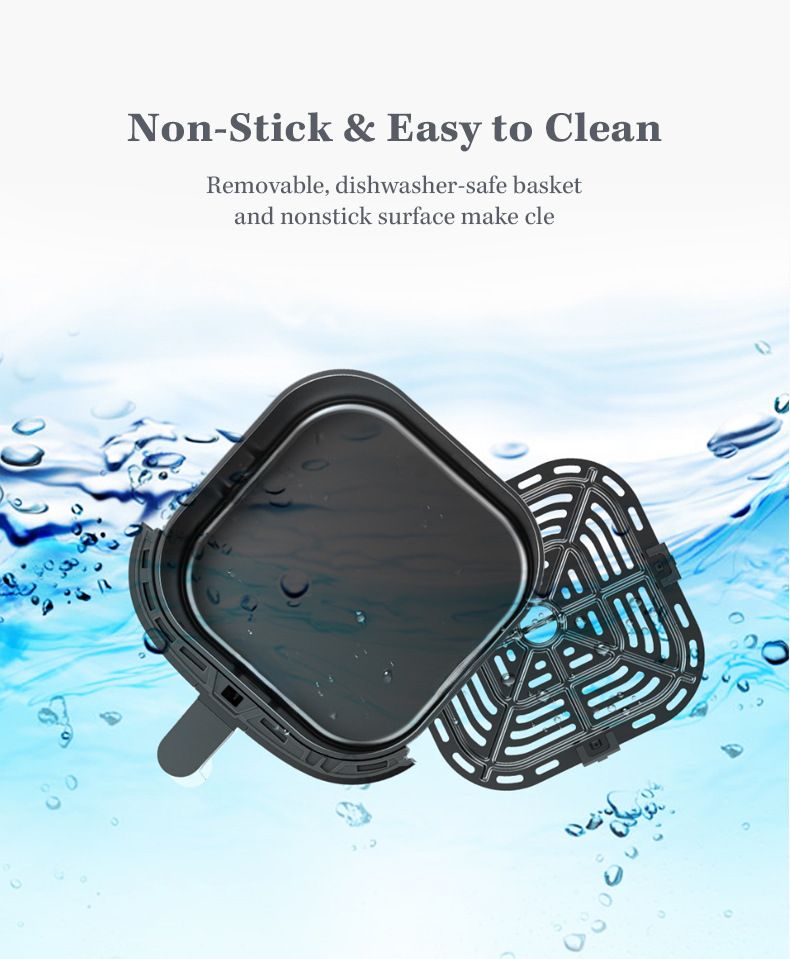 7L Smart Air Fryer Oven With View Window, 12 Presets Digital Touchscreen, EU Plug Energy A+ For Family Kitchen_voghion.com