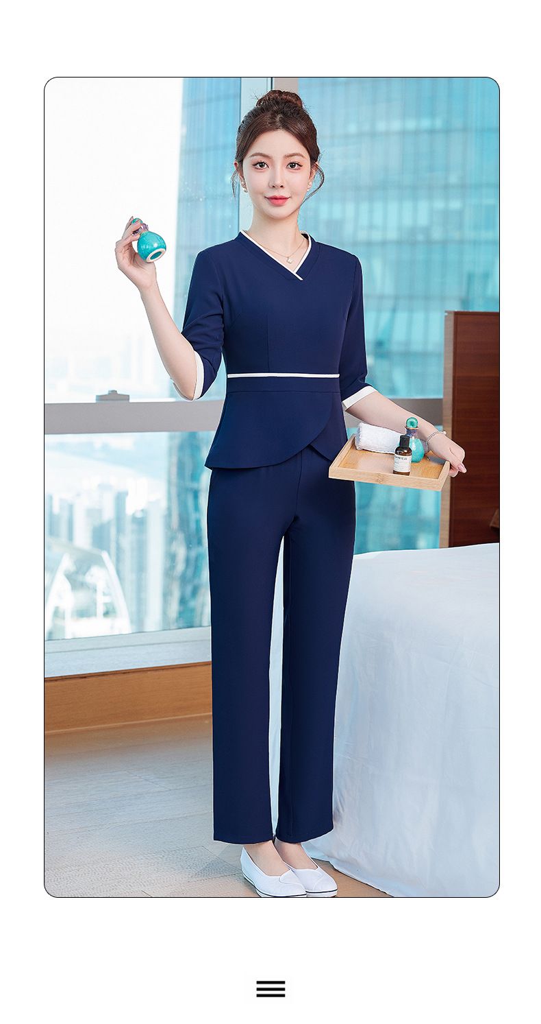 High End Beauty Salon, Female Beautician, SPA Health Center, Advanced Bath, Foot Therapy, Massage Technician Suit Set_voghion.com