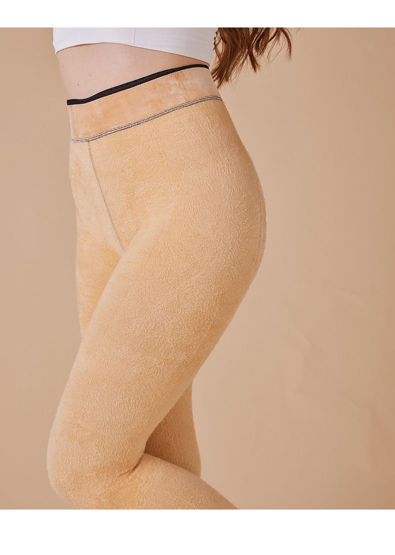 Collant neri trasparenti con fiocco a farfalla e fantasia a cuori e pois da donna - Leggings invernali foderati in pile per donna (taglia unica per 36-71 kg)_voghion.com