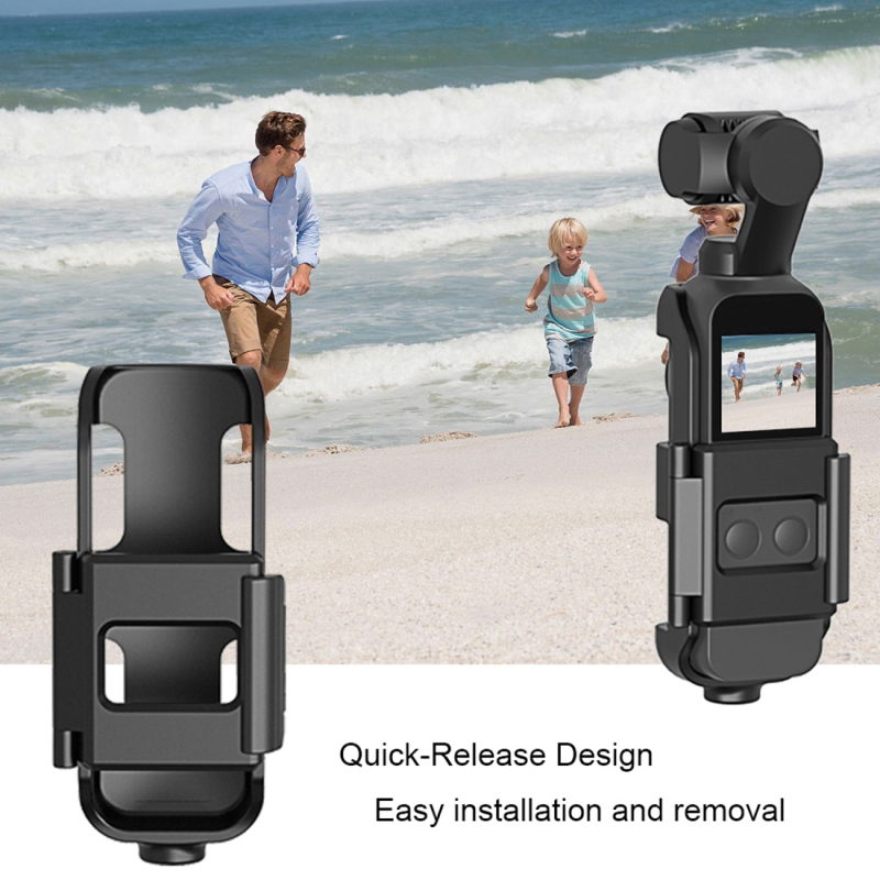 Boîtier de stabilisation pour caméra Pocket2, coque de protection, kit de support, trou de vis 1/4 pour cardan portable DJI OSMO Pocket 2_voghion.com