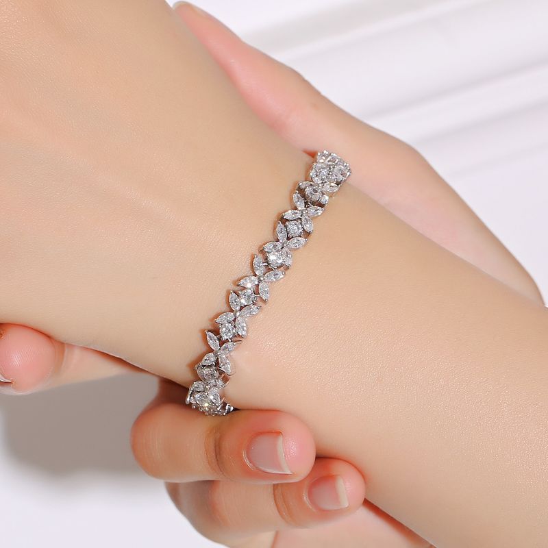 Klassisches Marquise-Armband, schlicht und stilvoll, exquisites Armband_voghion.com