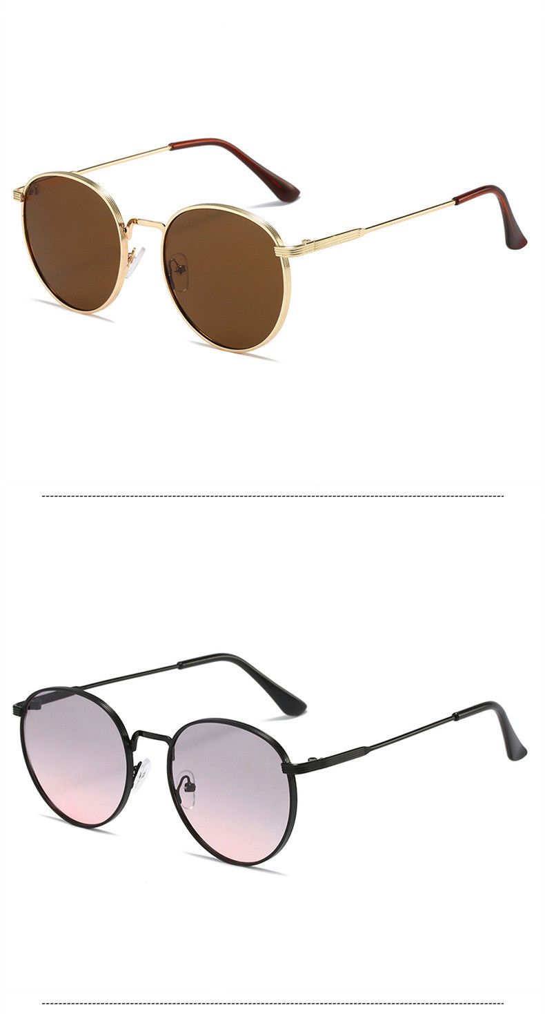 Sunglasses Fashion Retro Men's And Women's UV-proof Personalized Full-frame Sunglasses_voghion.com