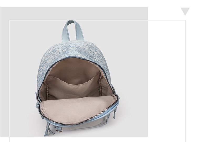 Zaino da donna autunno 2025 nuovo lavato grande capacità trasparente semplice borsa da scuola per studenti moda versatile casual quotidiano pendolare_voghion.com