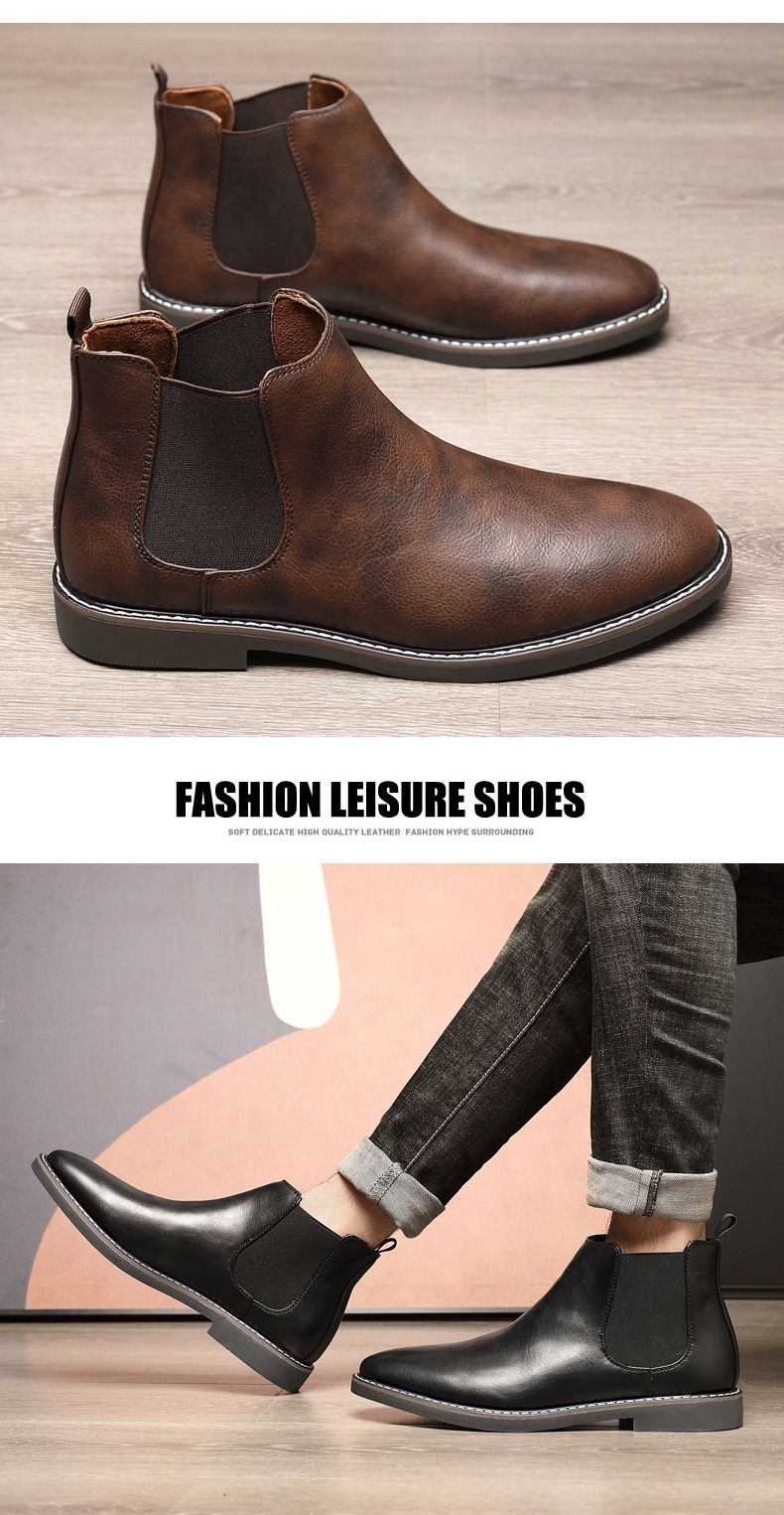 40 ~ 46 Marke Retro Komfortable 2024 Mode Männer Stiefel_voghion.com