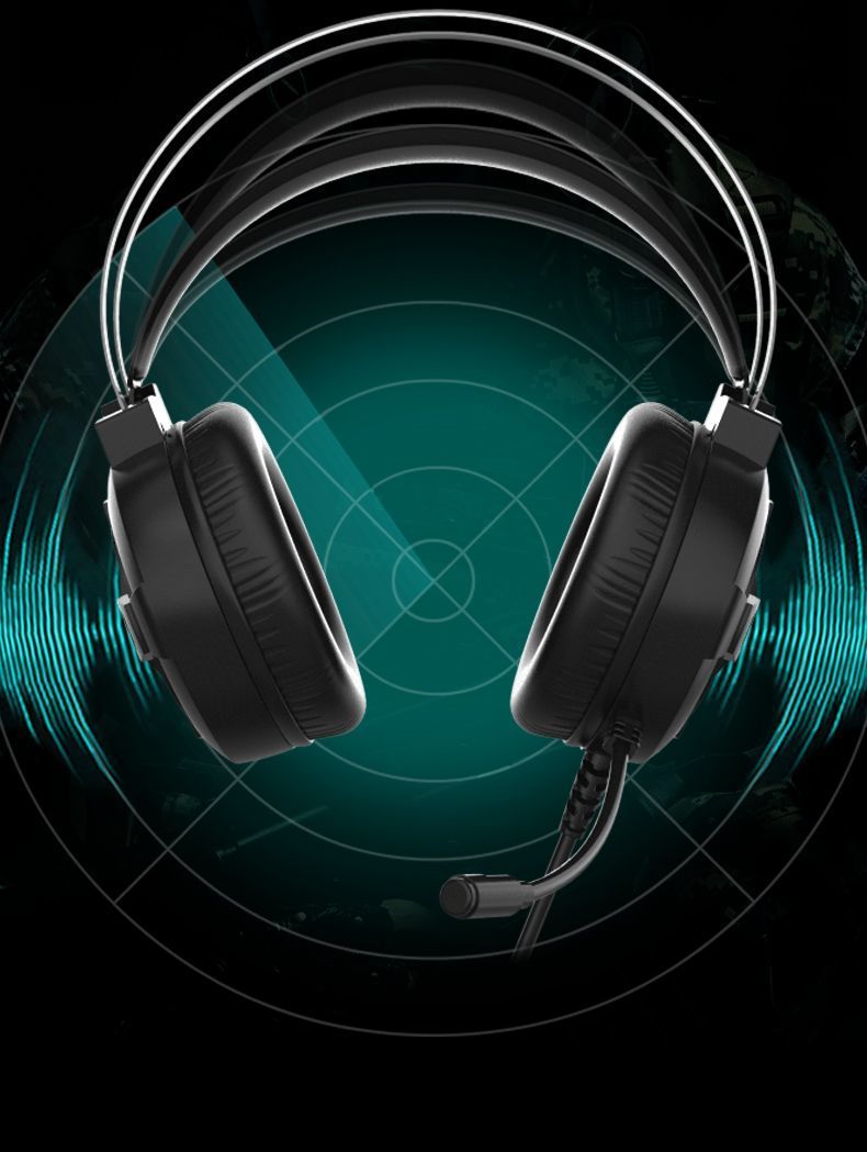 Cuffie over-ear per computer, cuffie da gioco cablate di alta qualità con microfono, cancellazione del rumore, canale audio_voghion.com