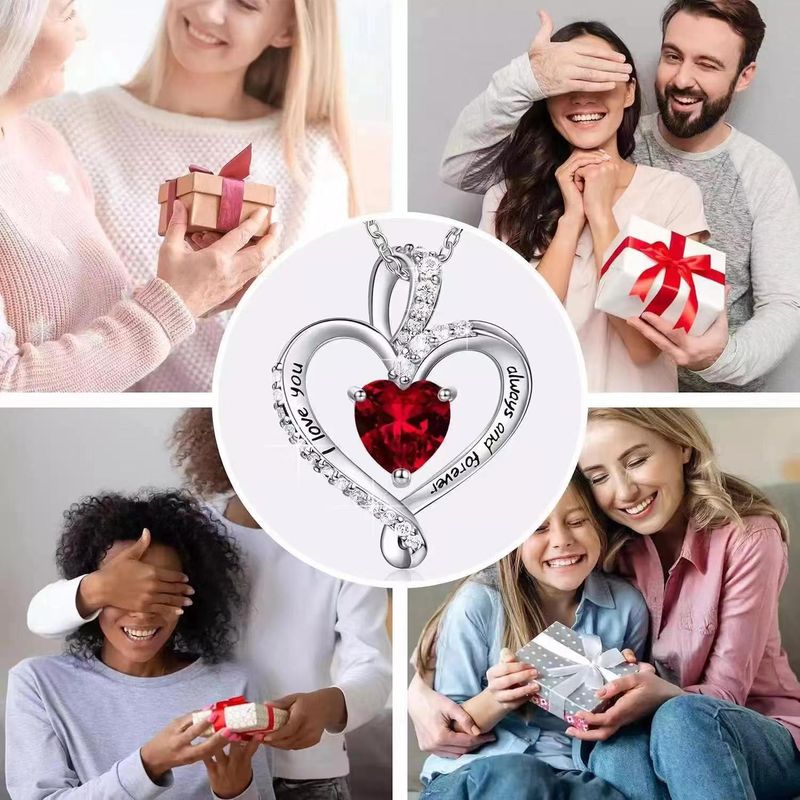 12 obrotowych kamieni szlachetnych wisiorek miłość naszyjnik moda biżuteria dopasowująca się do kształtu obojczyka_voghion.com
