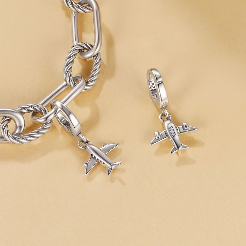 Flugzeug-Anhänger, Sterling-Silber, SCC3034_voghion.com