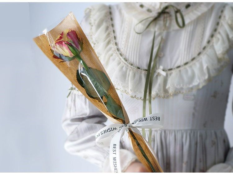 50pcs Flower Bouquet Bag Paper Bouquet Sleeve Flower Wrapping Paper Floral Bouquet Gift Packaging Supplies_voghion.com