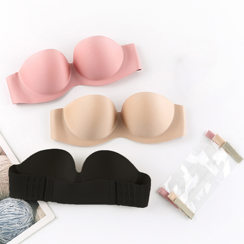 Weizhifu femei sutien invizibil fără bretele sutien fără fir dintr-o bucată respirabil corset push up lenjerie intimă non-alunecare bralette lenjerie intimă feminină_voghion.com