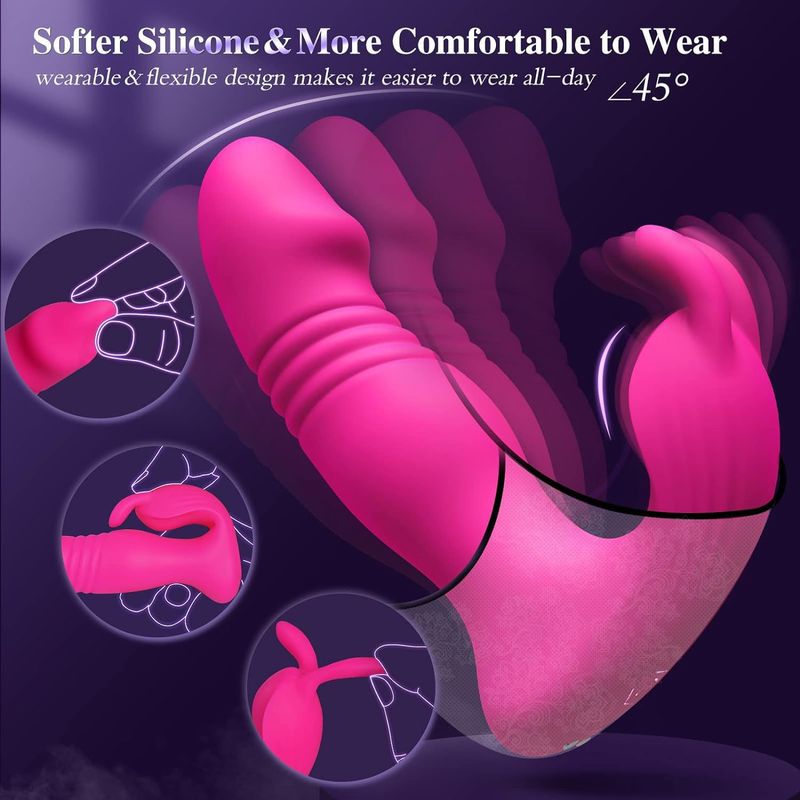 Dielian II Wearable Vibration Multi Function Remote Control Wireless APP Control Couple Teasing Female Masturbator_voghion.com