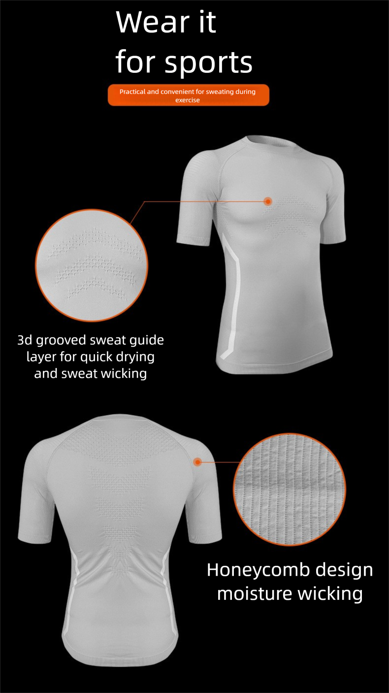 Plus Size Outdoor Quick-Dry T-Shirt Men's Sports Short Sleeve Women's Spring Summer Professional Marathon Running_voghion.com