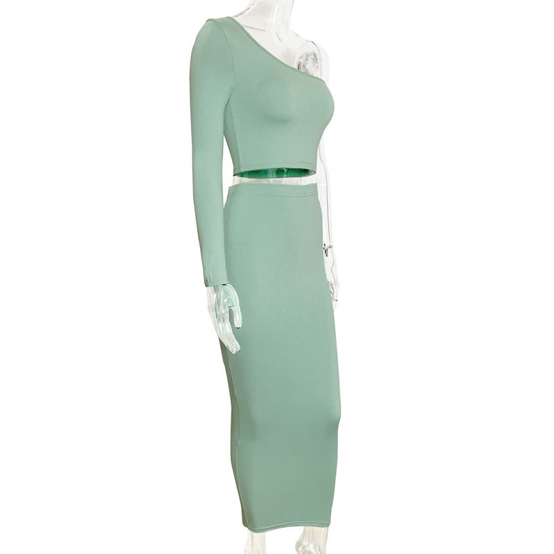 Sexy zweiteiliges modisches Anzugkleid für Damen_voghion.com