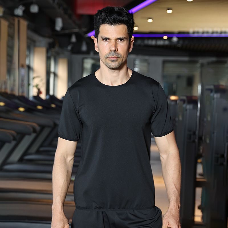 LazyZoom Schweißanregendes Fitness-Bekleidungsset für Herren, Sport-Heiz-Schwitzanzug, Lauftraining, zweiteiliges Set_voghion.com