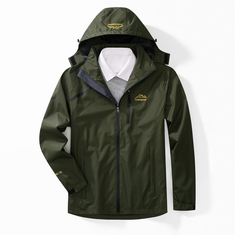 Live Outdoor Single Layer Men Spring Autumn Ski Breathable Wear-resistant Couple Hiking Jacket Women Thin Coat_voghion.com