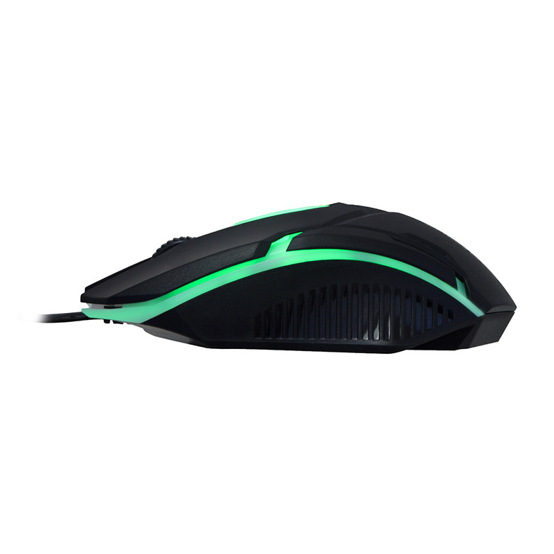 Shiba Du S190 Game Glow Colorful Wired USB Port Computer Business Office Mouse_voghion.com