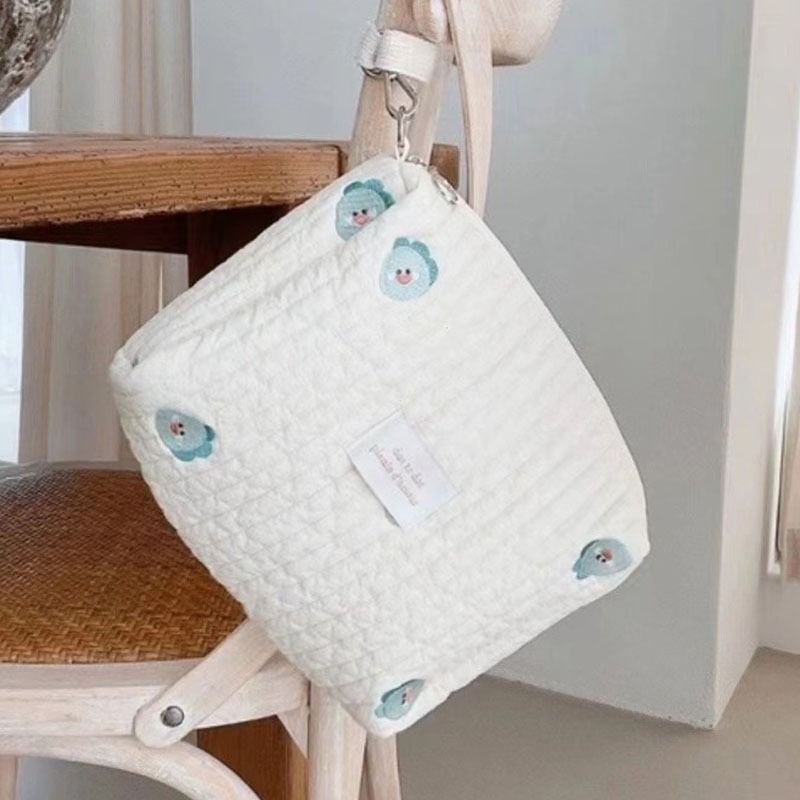 Portable Stroller Nappy Bag Quilted Baby Diaper Caddy Organizer Embroidered Mommy Bags Babies Accessories Changing Bag Storage_voghion.com