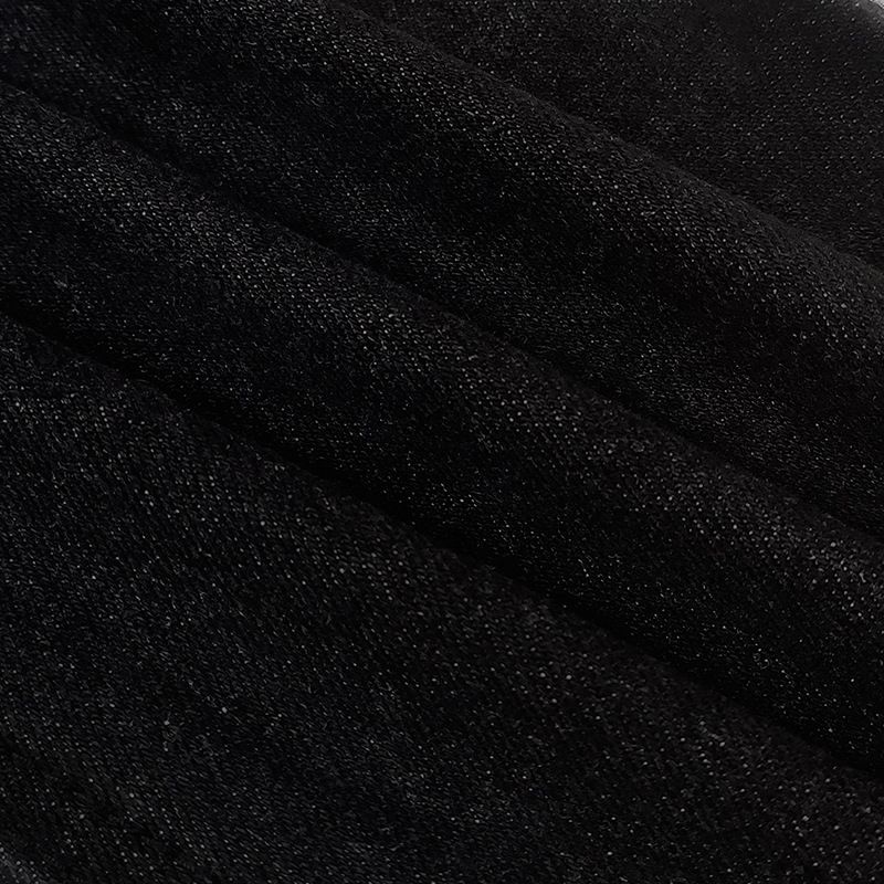 Herrenbekleidung Herren Cargo Kordelzug Jeans - Slim Fit Utility Denim Hose mit mehreren Taschen (Schwarz, S-40)_voghion.com